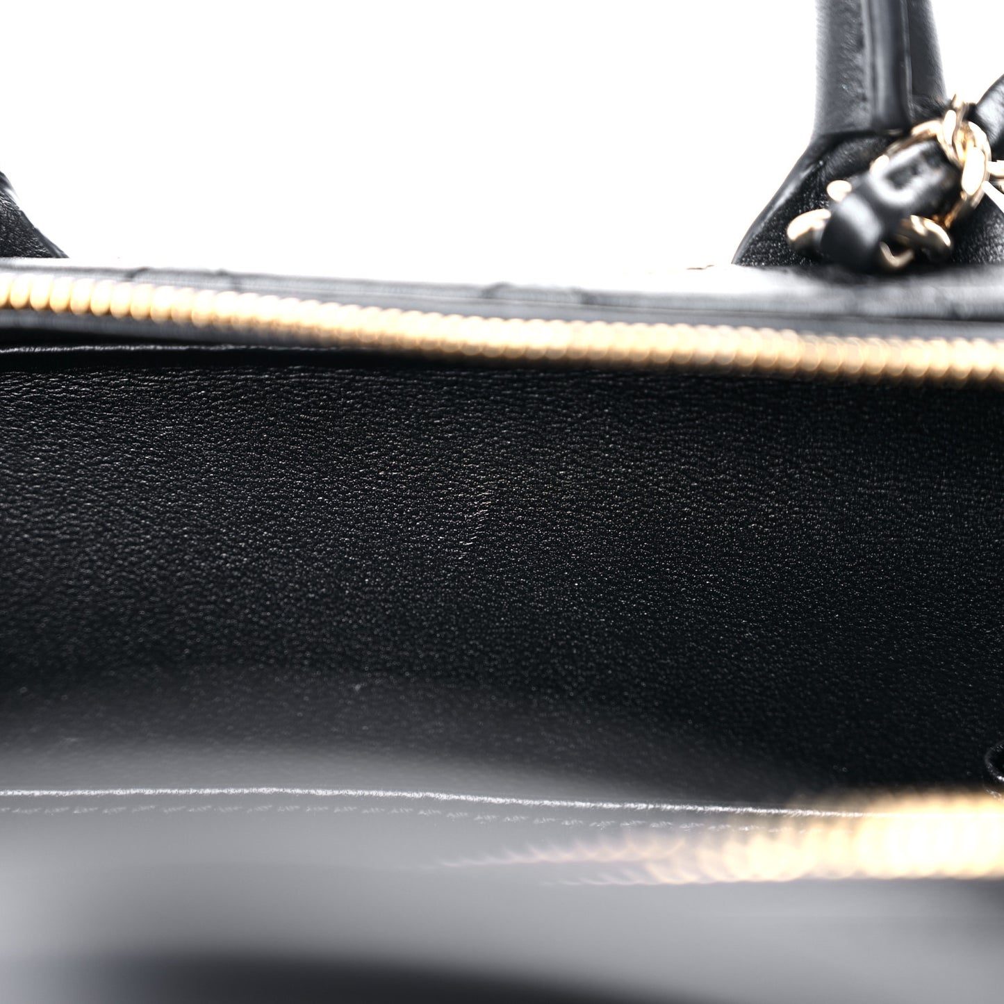 Calfskin Quilted Studded Square Vanity Case Black
