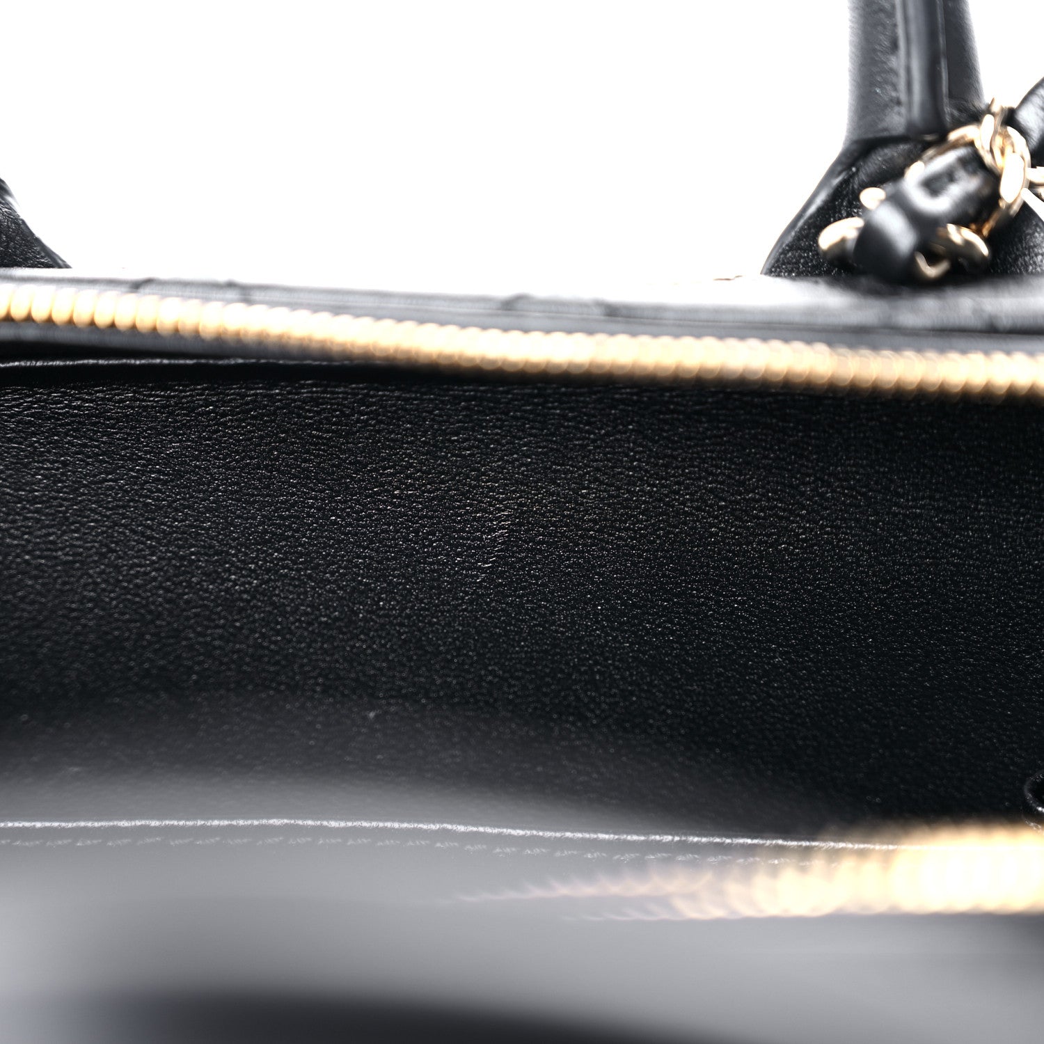 Chanel Calfskin Quilted Studded Square Vanity Case Black 11 of 12