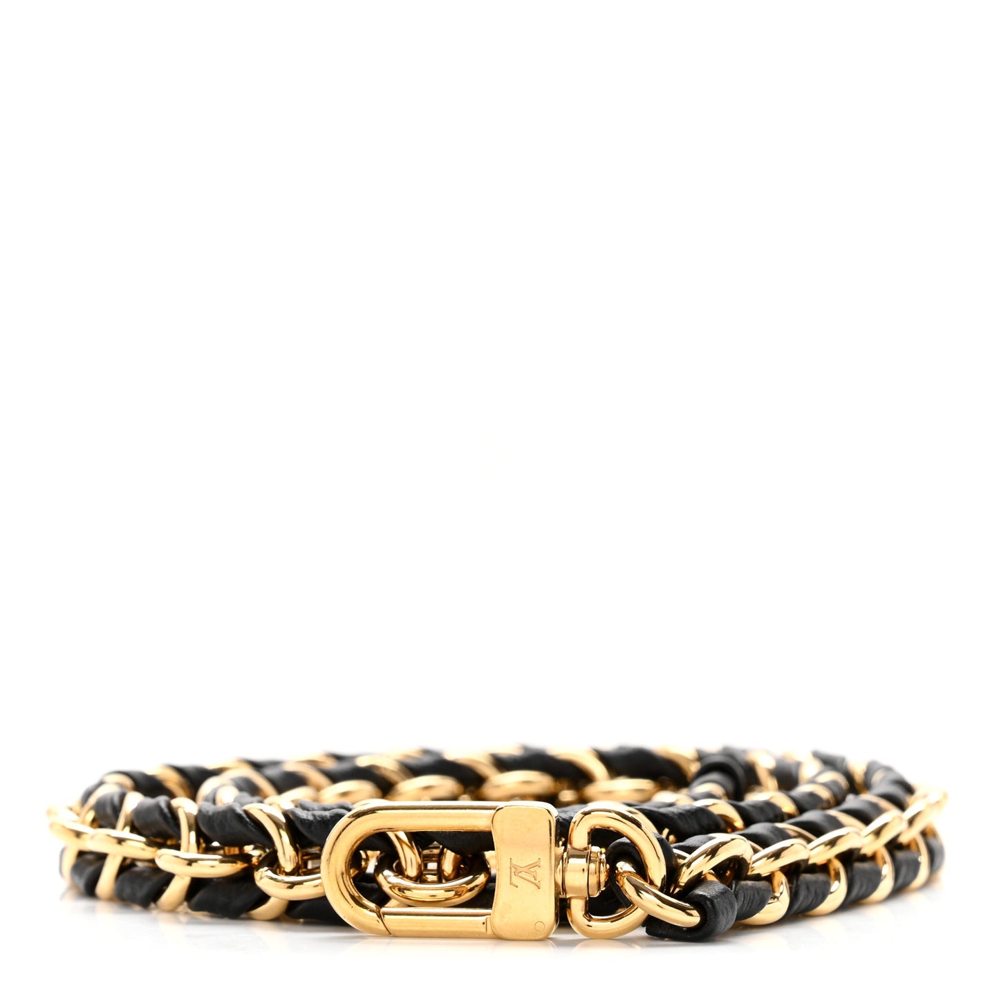 Calfskin Multi Pochette Chain Shoulder Strap Black Gold