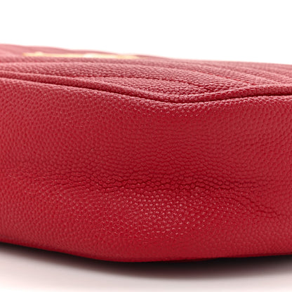 Saint Laurent Grain De Poudre Matelasse Monogram Mini Lou Camera Bag Eros Red 9 of 15