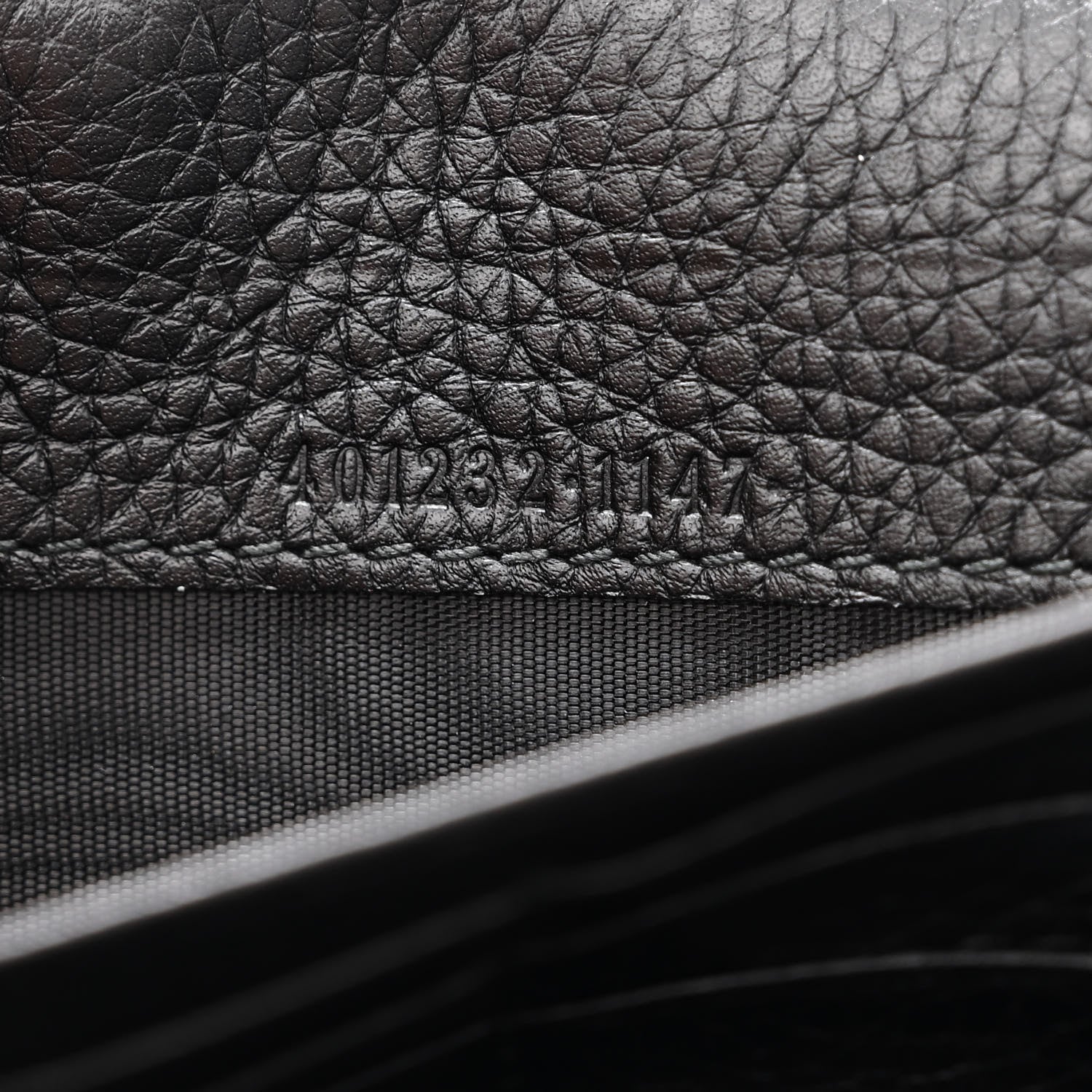 Gucci Calfskin GG Marmont Chain Wallet Black 7 of 13