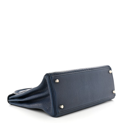 Hermes Chevre de Coromandel Kelly Retourne 32 Bleu Thalassa 4 of 14