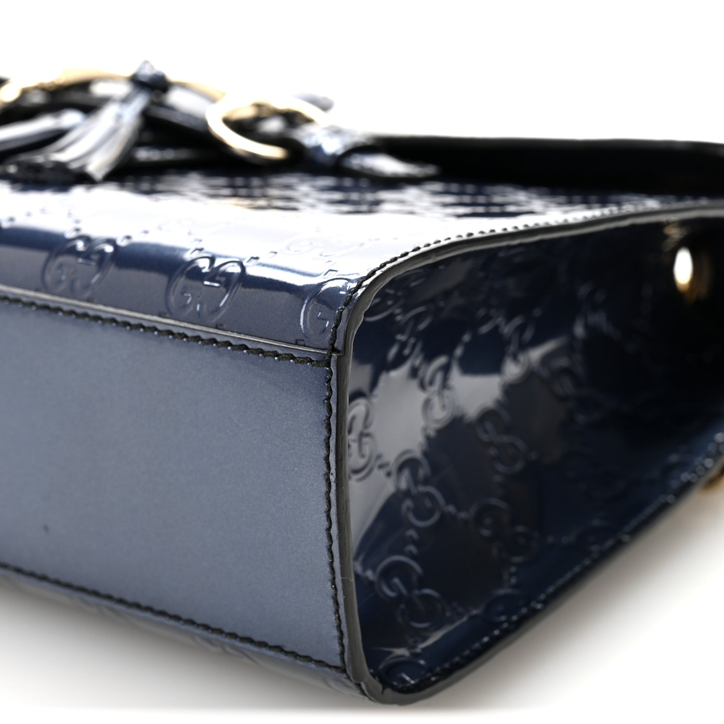 Shine Guccissima Medium Emily Chain Shoulder Bag Melanzana
