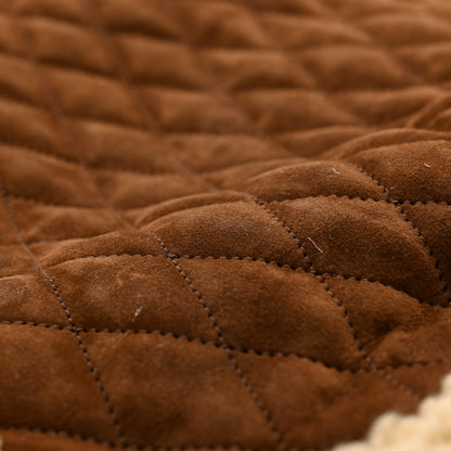 Saint Laurent Suede Shearling Quilted Le Pochon Natural Tan 12 of 12