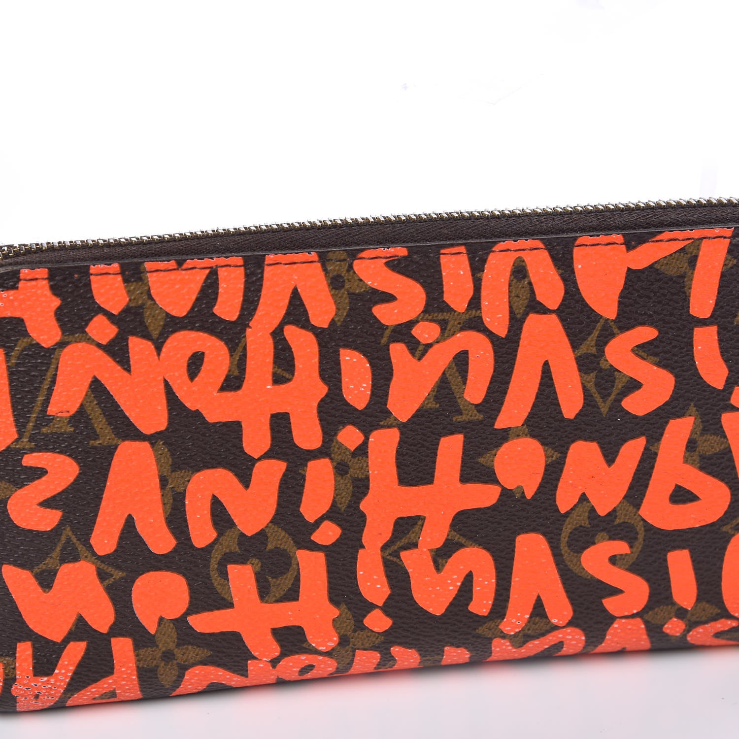 Louis Vuitton Monogram Graffiti Zippy Wallet Orange 9 of 11
