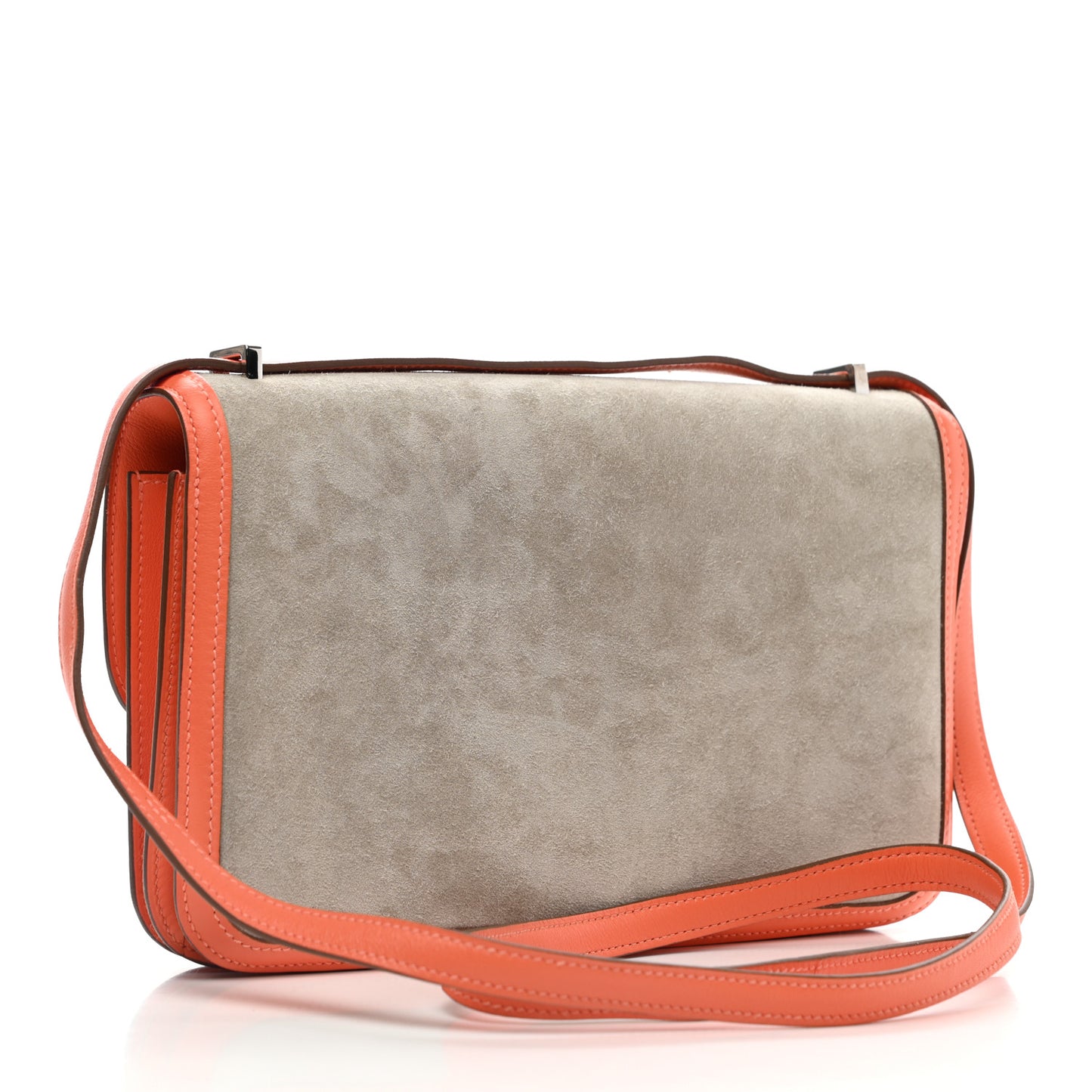 Veau Doblis Suede Swift Constance Elan 25 Gris Tourterelle Crevette