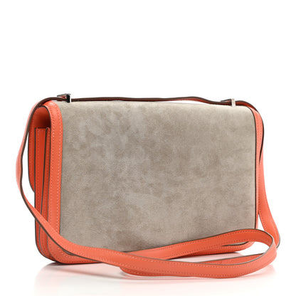 Hermes Veau Doblis Suede Swift Constance Elan 25 Gris Tourterelle Crevette 3 of 11