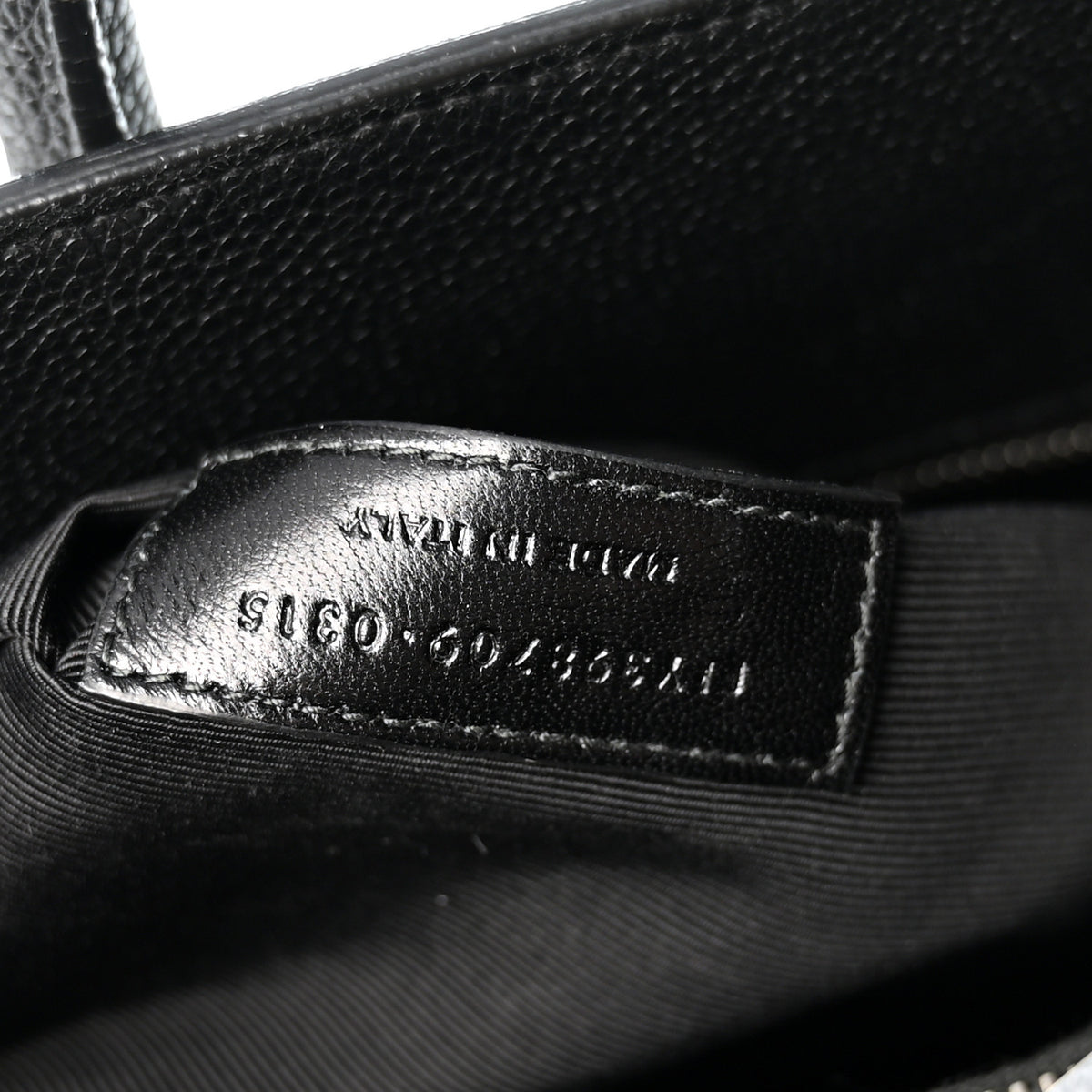 Saint Laurent Grained Calfskin Small Sac De Jour Black 7 of 12