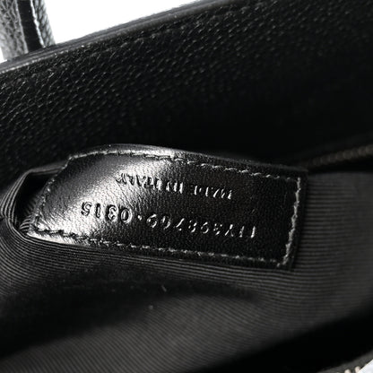 Saint Laurent Grained Calfskin Small Sac De Jour Black 7 of 12