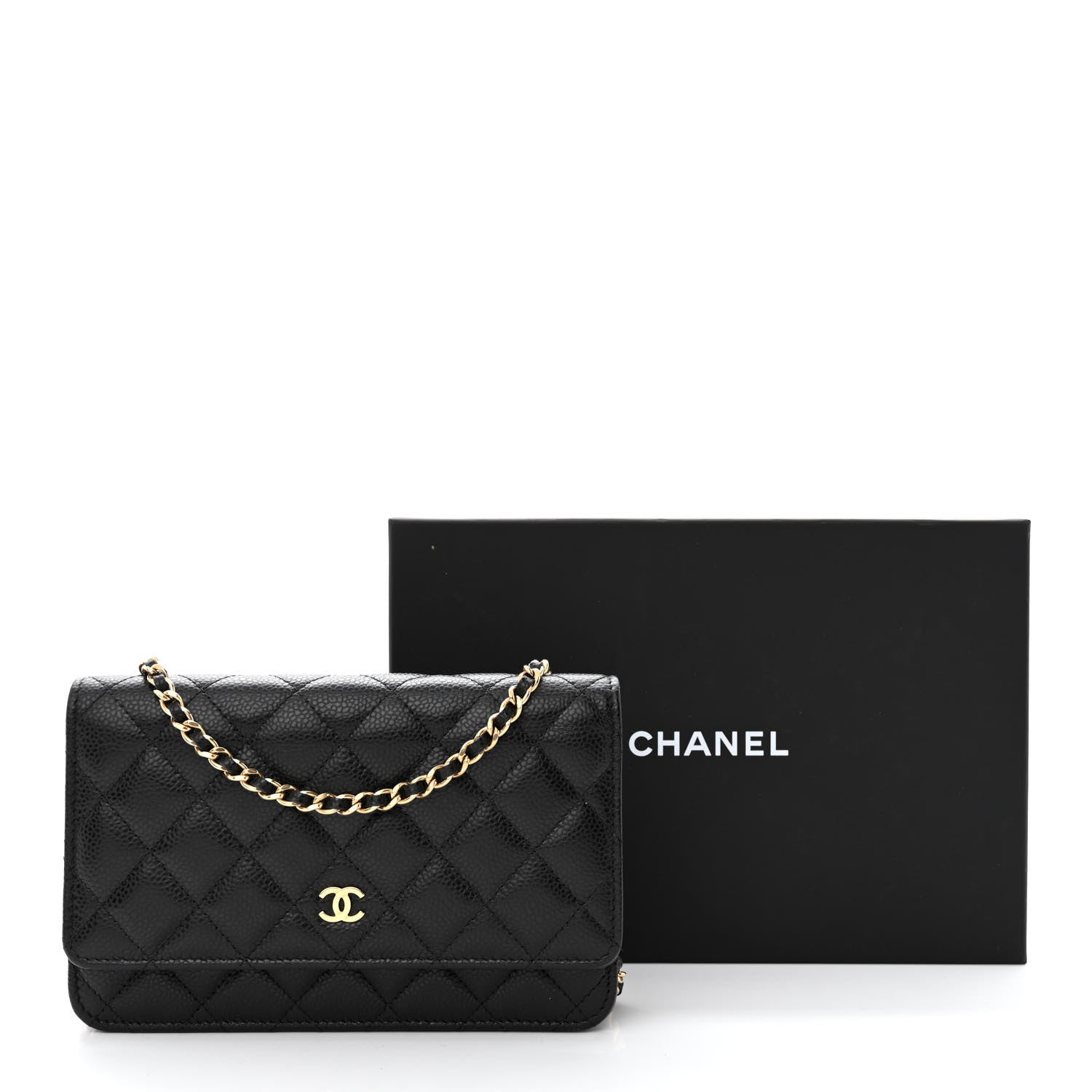 Chanel Caviar Quilted Wallet on Chain WOC Black 13 of 13