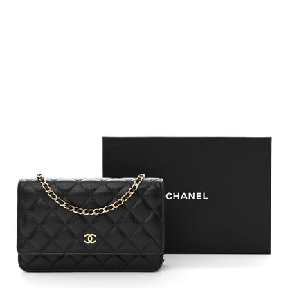 Chanel Caviar Quilted Wallet on Chain WOC Black 13 of 13