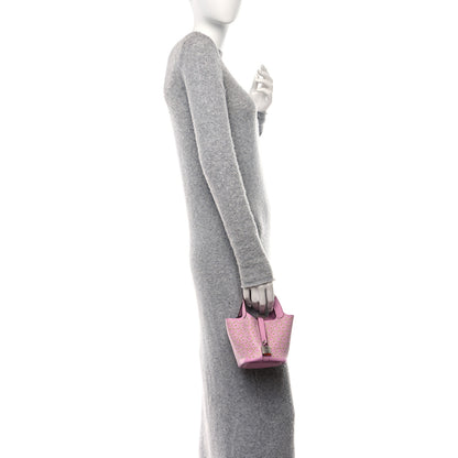 Hermes Swift Micro Lucky Daisy Picotin Lock Mauve Sylvestre 2 of 11