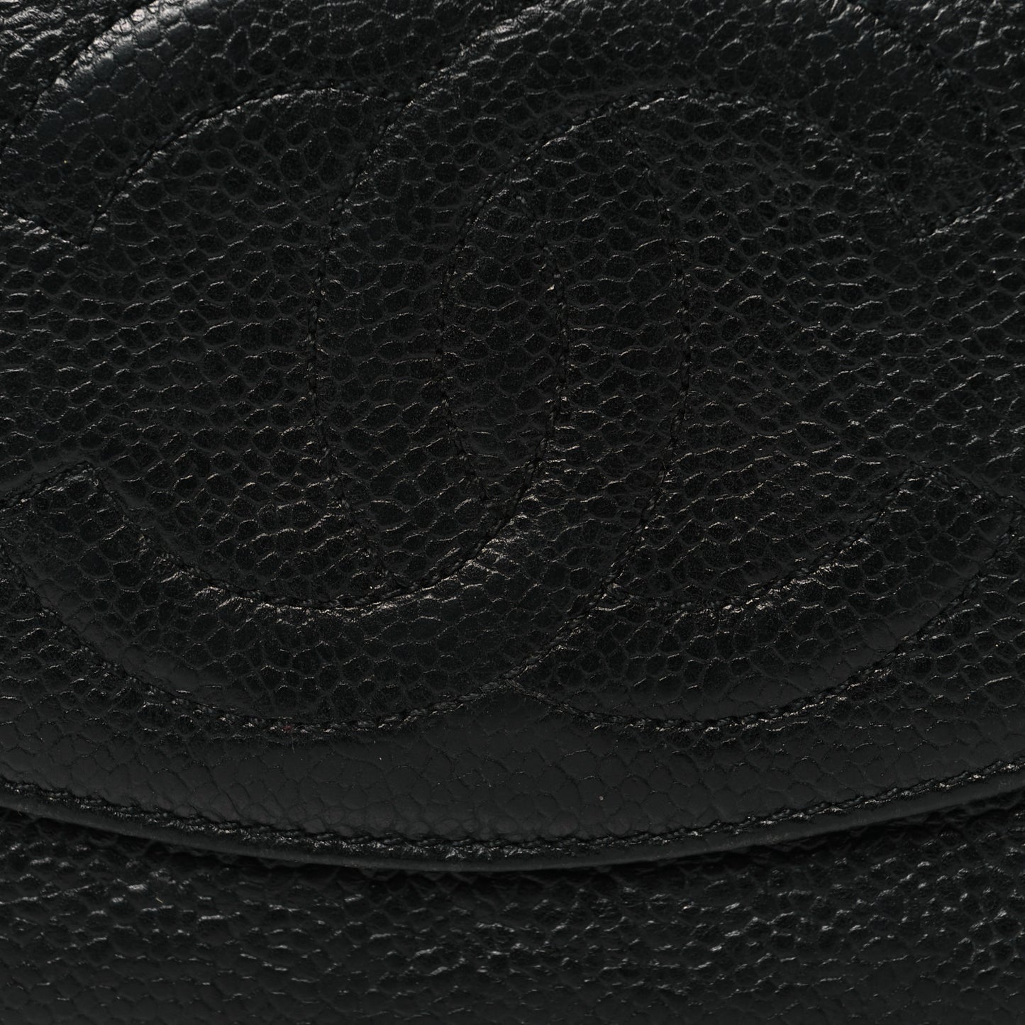 Caviar Timeless CC Compact French Wallet Black