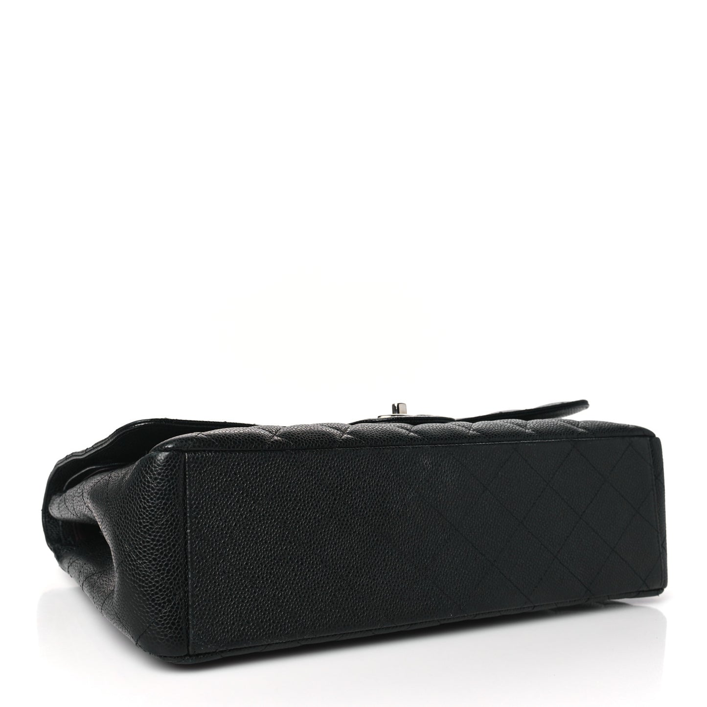 Caviar Quilted Maxi Double Flap Black
