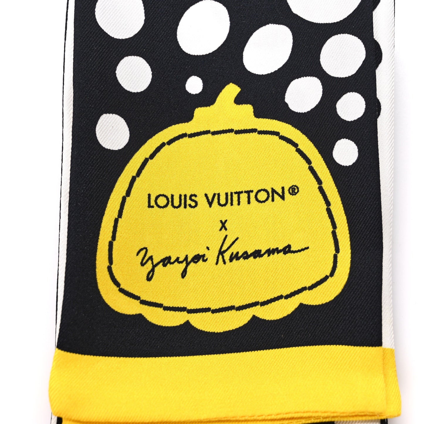 LV x YK Infinity Dots Bandeau Black Yellow White