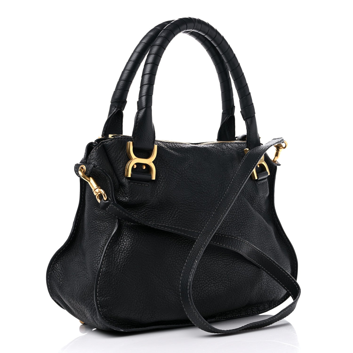 Chloe Calfskin Medium Marcie Satchel Black 3 of 12