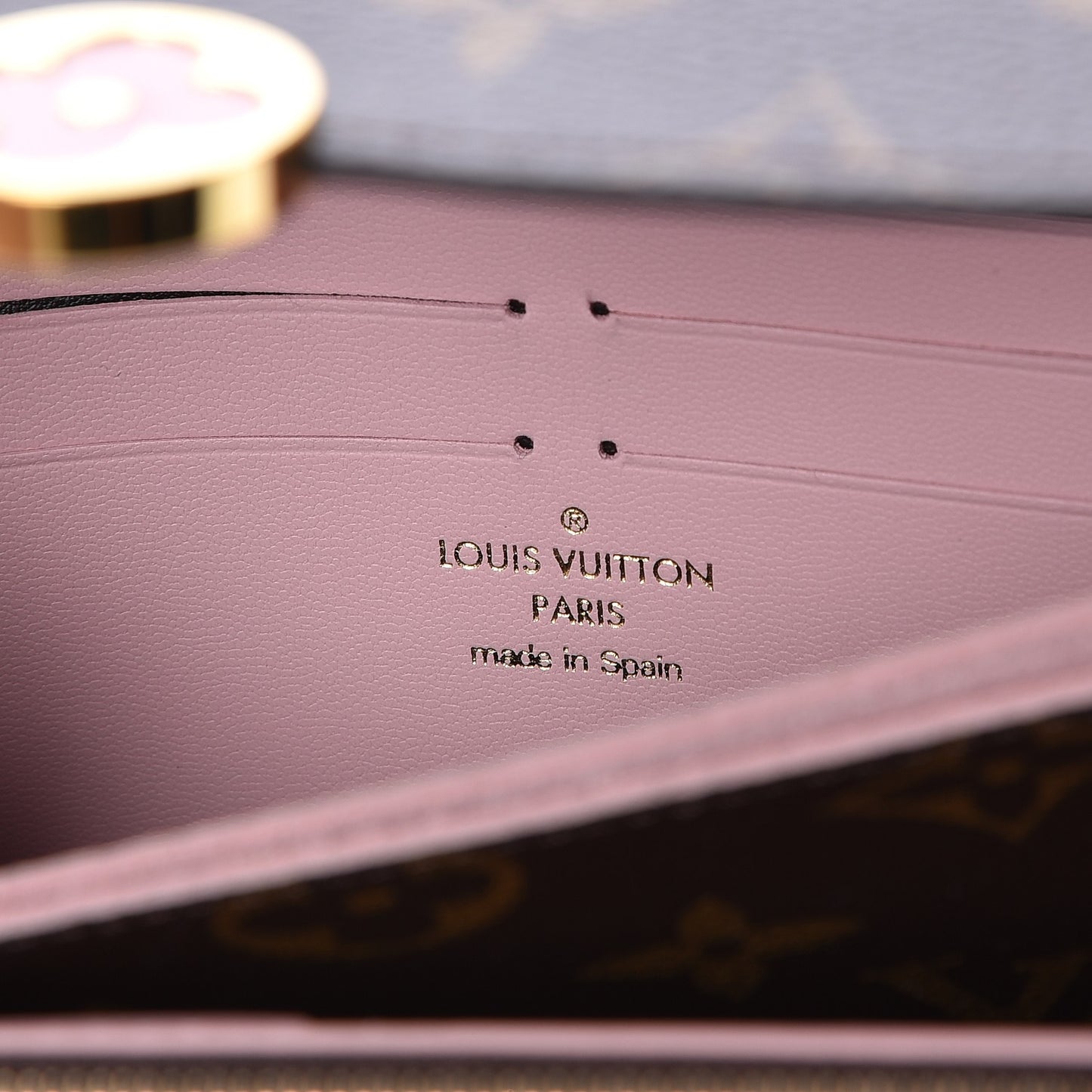 Monogram Flore Wallet Rose Ballerine