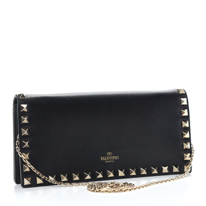 Valentino Garavani Vitello Chain Crossbody Bag Black 3 of 9