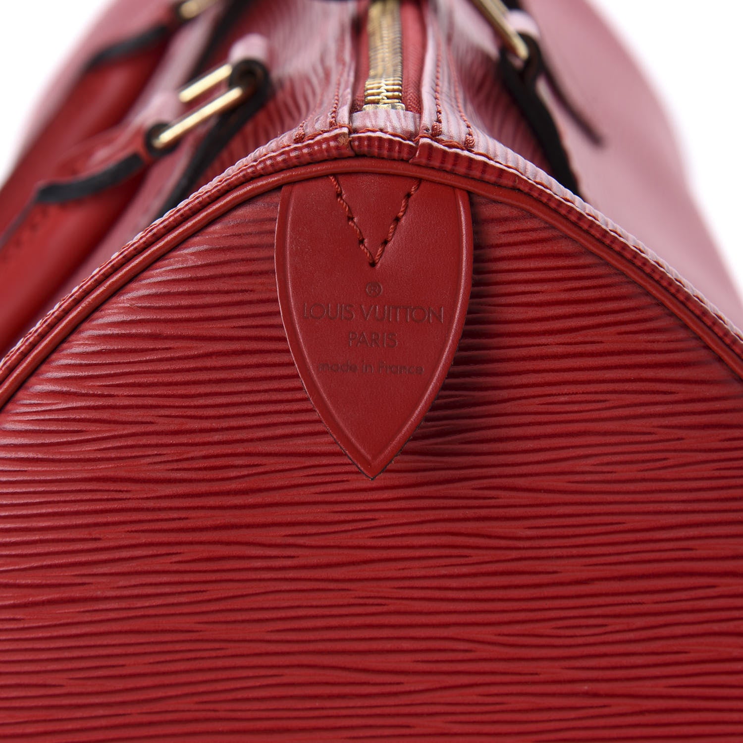 Louis Vuitton Epi Speedy 30 Castillan Red 9 of 11