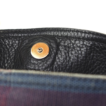 Burberry Overdyed Canvas Mega Check Mini Ashby Hobo Ultramarine Blue 13 of 23