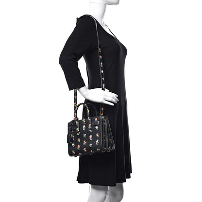 Saint Laurent Calfskin Prairie Printed Nano Sac De Jour Black 2 of 14
