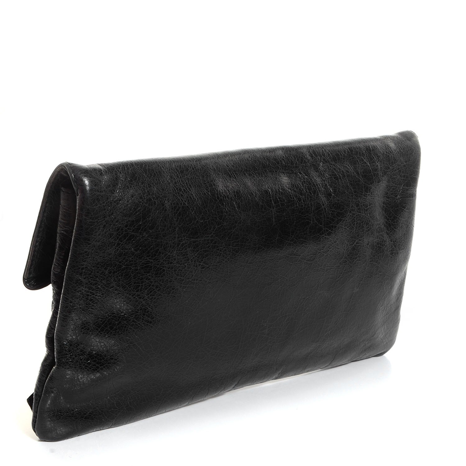 Balenciaga Agneau Giant 21 Gold Hardware Envelope Clutch Black 3 of 10