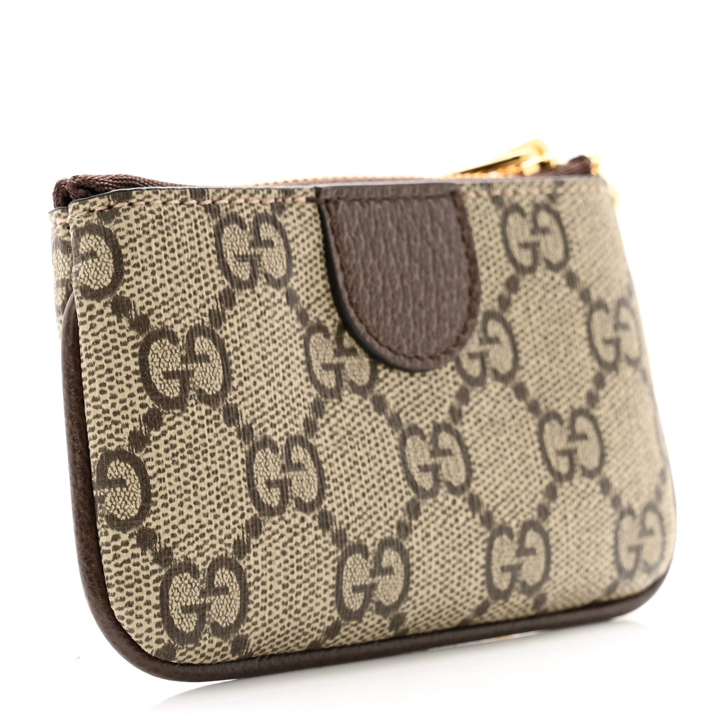 GG Supreme Monogram Web Ophidia Key Case Beige New Acero