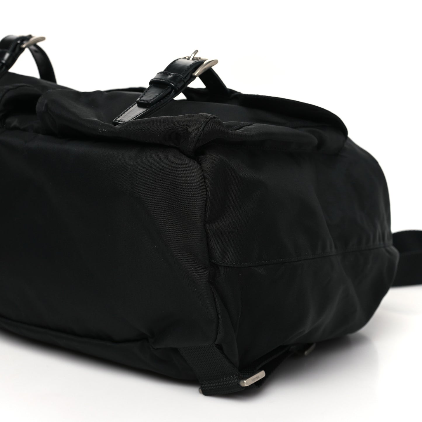 Tessuto Nylon Saffiano Medium Backpack Black