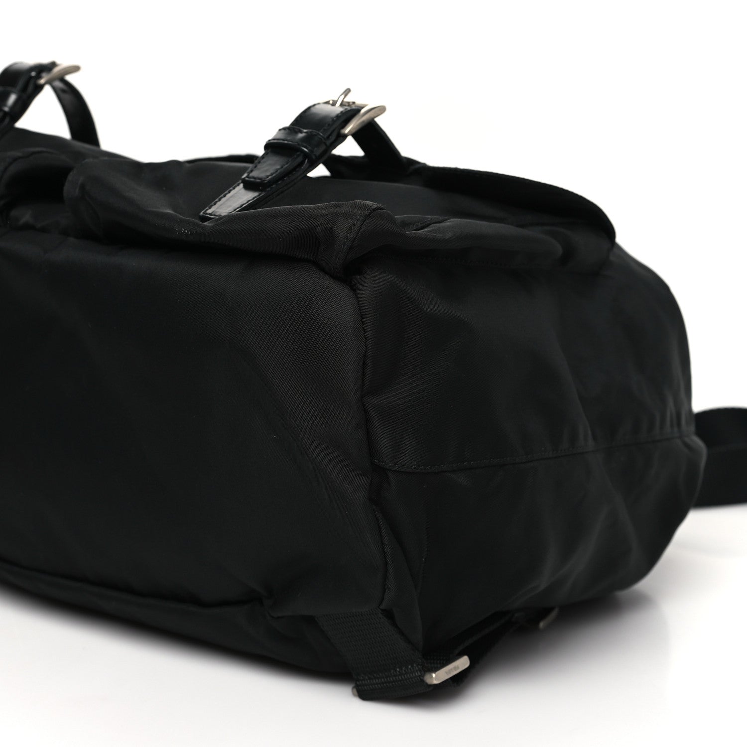 Prada Tessuto Nylon Saffiano Medium Backpack Black 9 of 9
