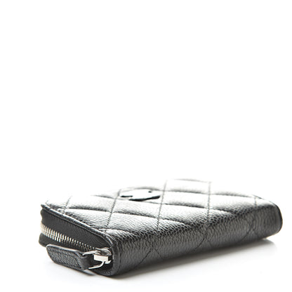 Chanel Caviar Quilted Incognito Zip Coin Purse Black 4 of 8