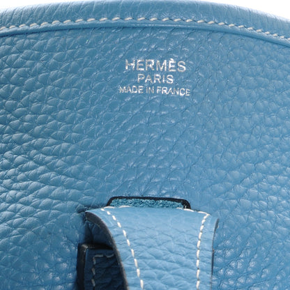 Hermes Taurillon Clemence Evelyne III PM Blue Jean 6 of 8