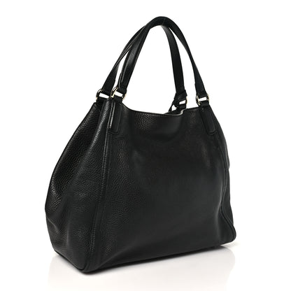 Gucci Pebbled Calfskin Medium Soho Shoulder Bag Black 3 of 10