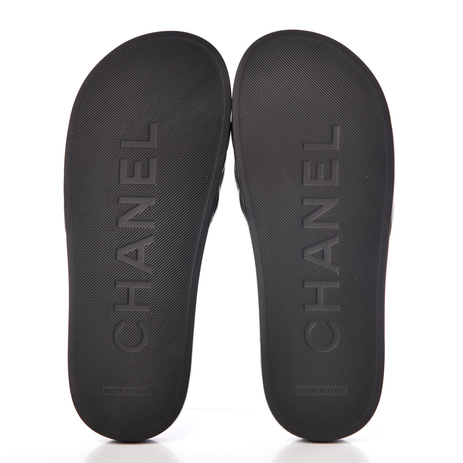 Chanel Lambskin Quilted CC Mules Sandals 37 Black 5 of 8