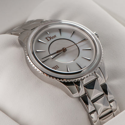 Christian Dior Stainless Steel Mother of Pearl 32mm Dior VIII Montaigne Quartz Watch 7 of 7