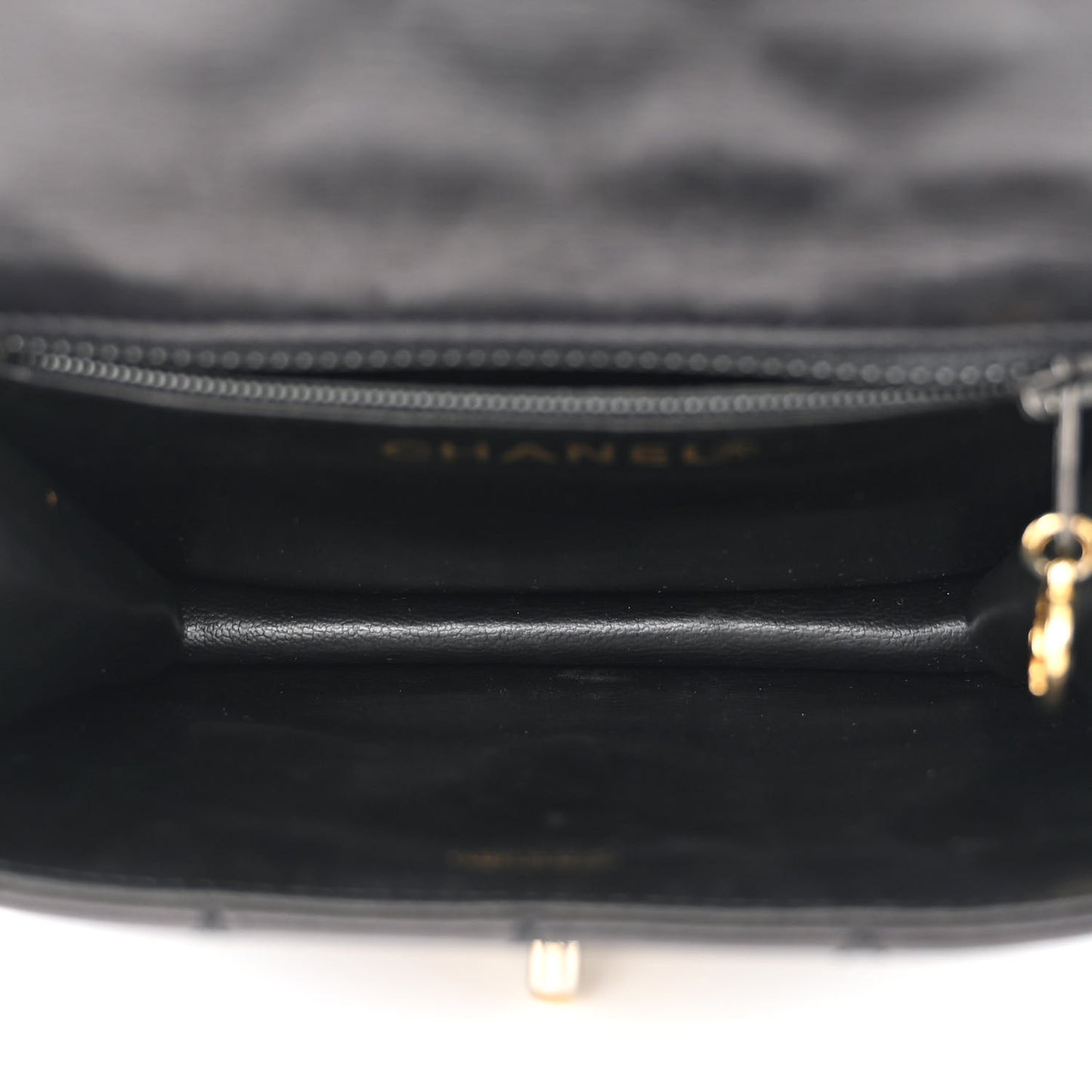 Lambskin Quilted Flap Waist Belt Bag 75 30 Black