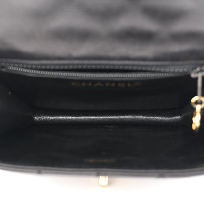 Chanel Lambskin Quilted Flap Waist Belt Bag 75 30 Black 5 of 15
