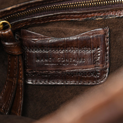 Nancy Gonzalez Crocodile Shoulder Bag Brown 6 of 12