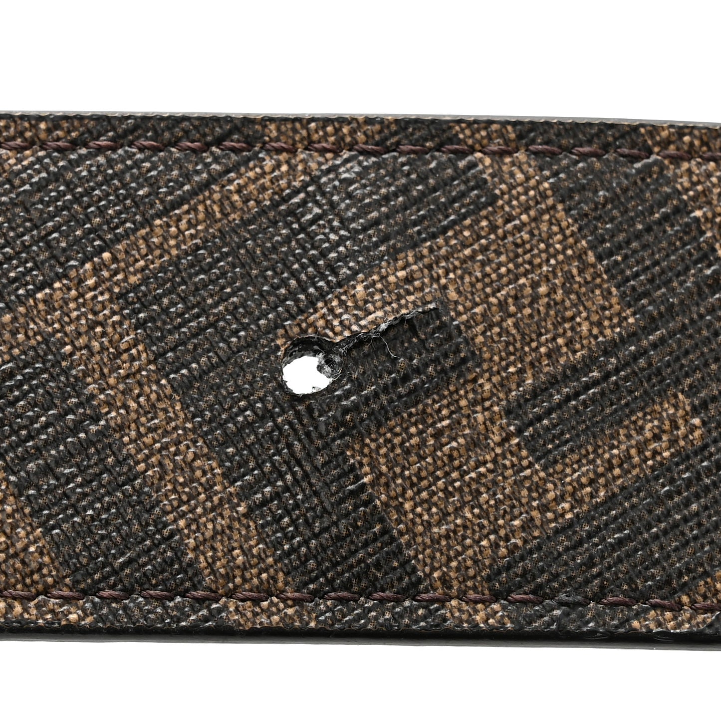 Cuoio Romano Glazed Fabric Enamel FF 1974 Reversible Belt 100 40 Black