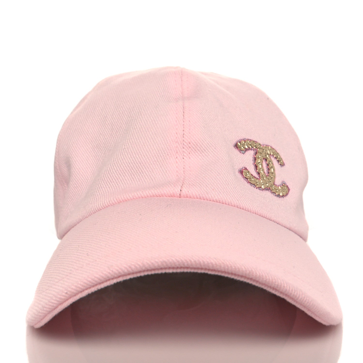 Chanel Cotton Sequin CC Cap Hat Light Pink 2 of 7