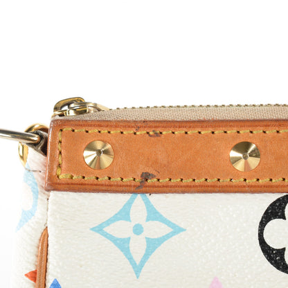 Louis Vuitton Monogram Multicolor Pochette Accessories White 2 of 10