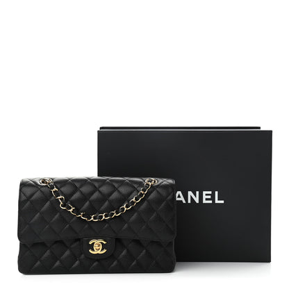 Chanel Caviar Quilted Medium Double Flap Black 14 of 14