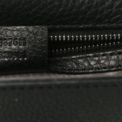 Gucci Calfskin Studded Medium Miss Bamboo Shoulder Bag Black 8 of 12