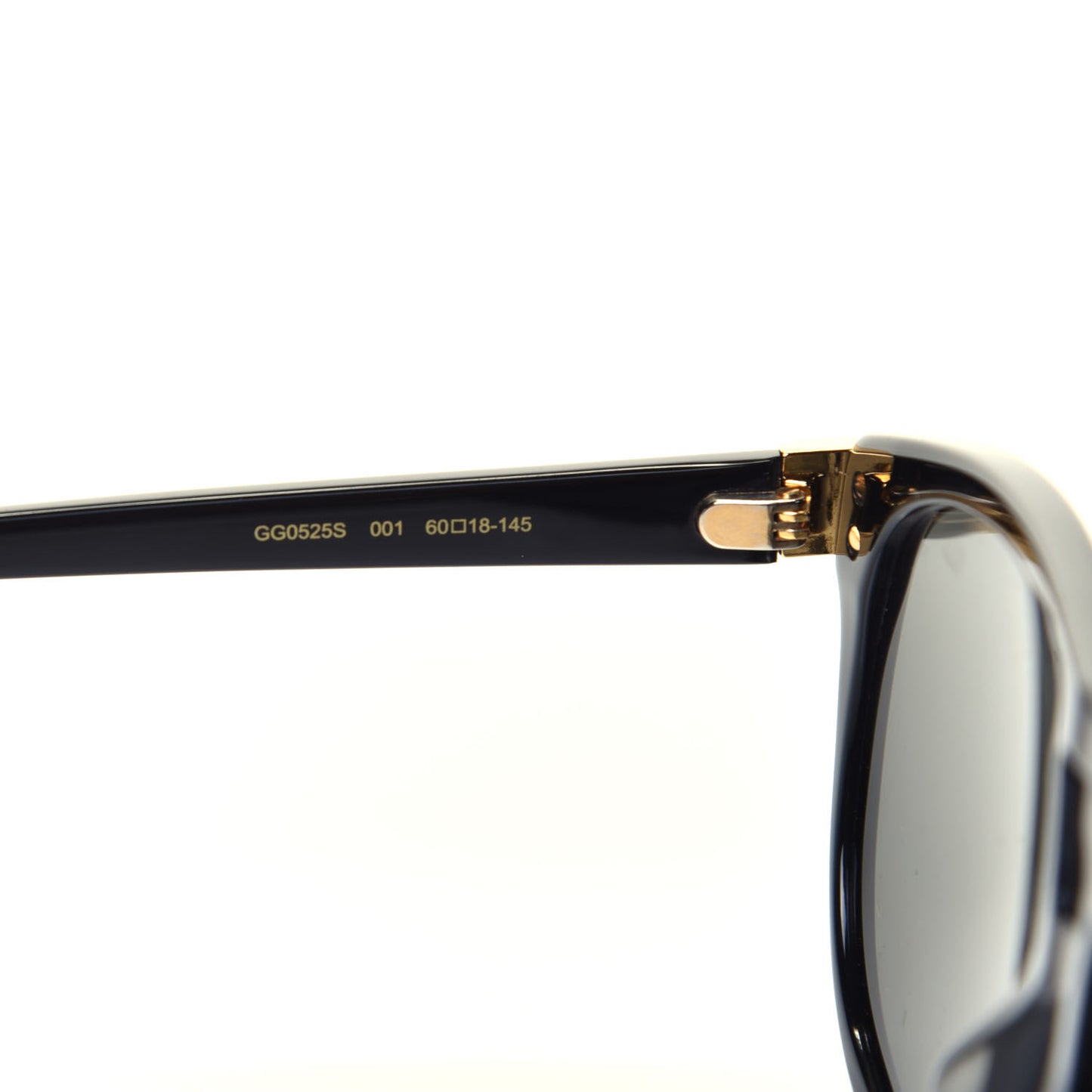 Acetate Aviator Sunglasses GG0525S Black