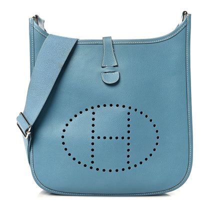Hermes Epsom Evelyne III PM Blue Jean 1 of 11