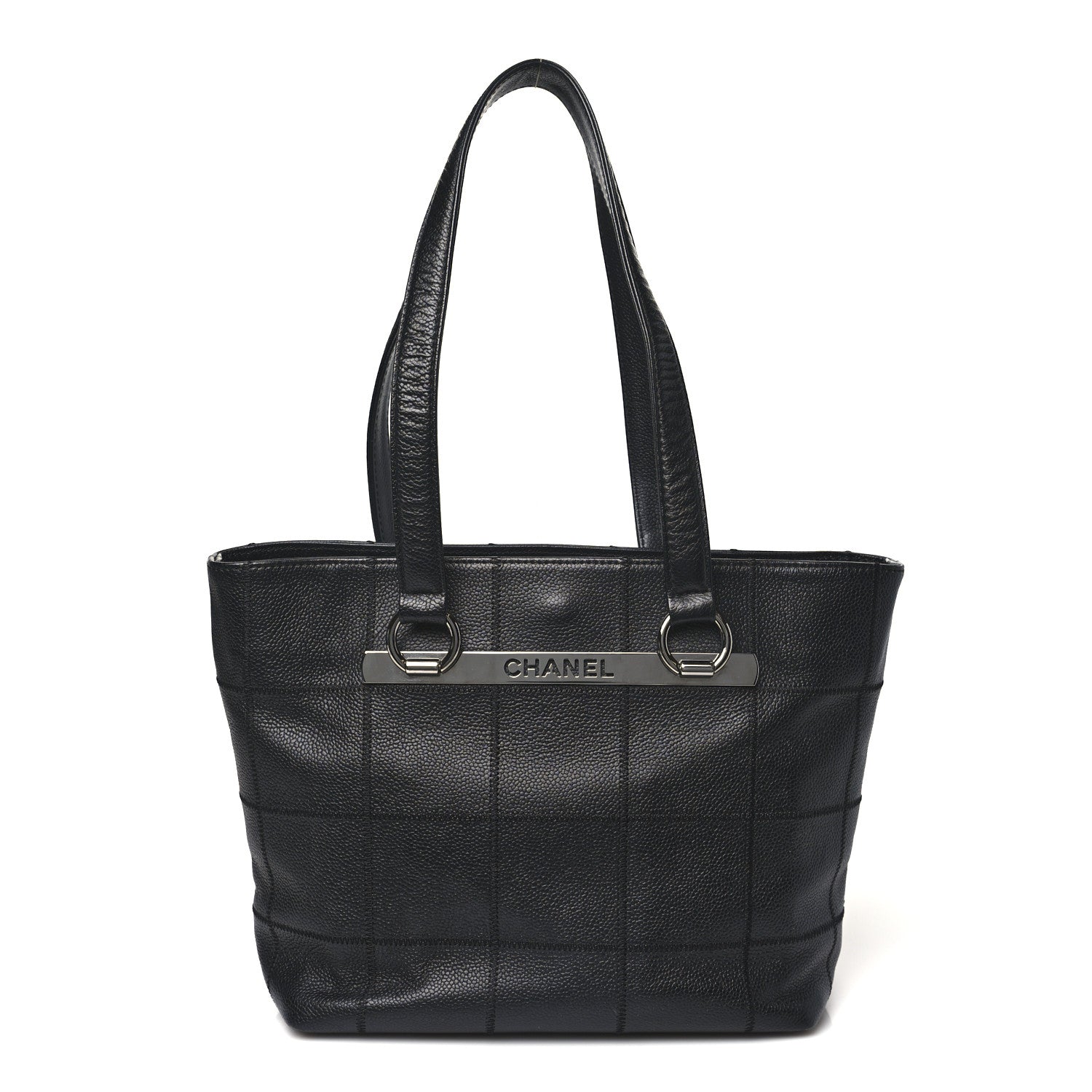 Chanel Caviar Square Stitched Tote Black 1 of 10