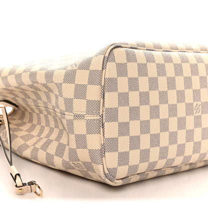 Louis Vuitton Damier Azur Braided Neverfull MM Pink 9 of 10
