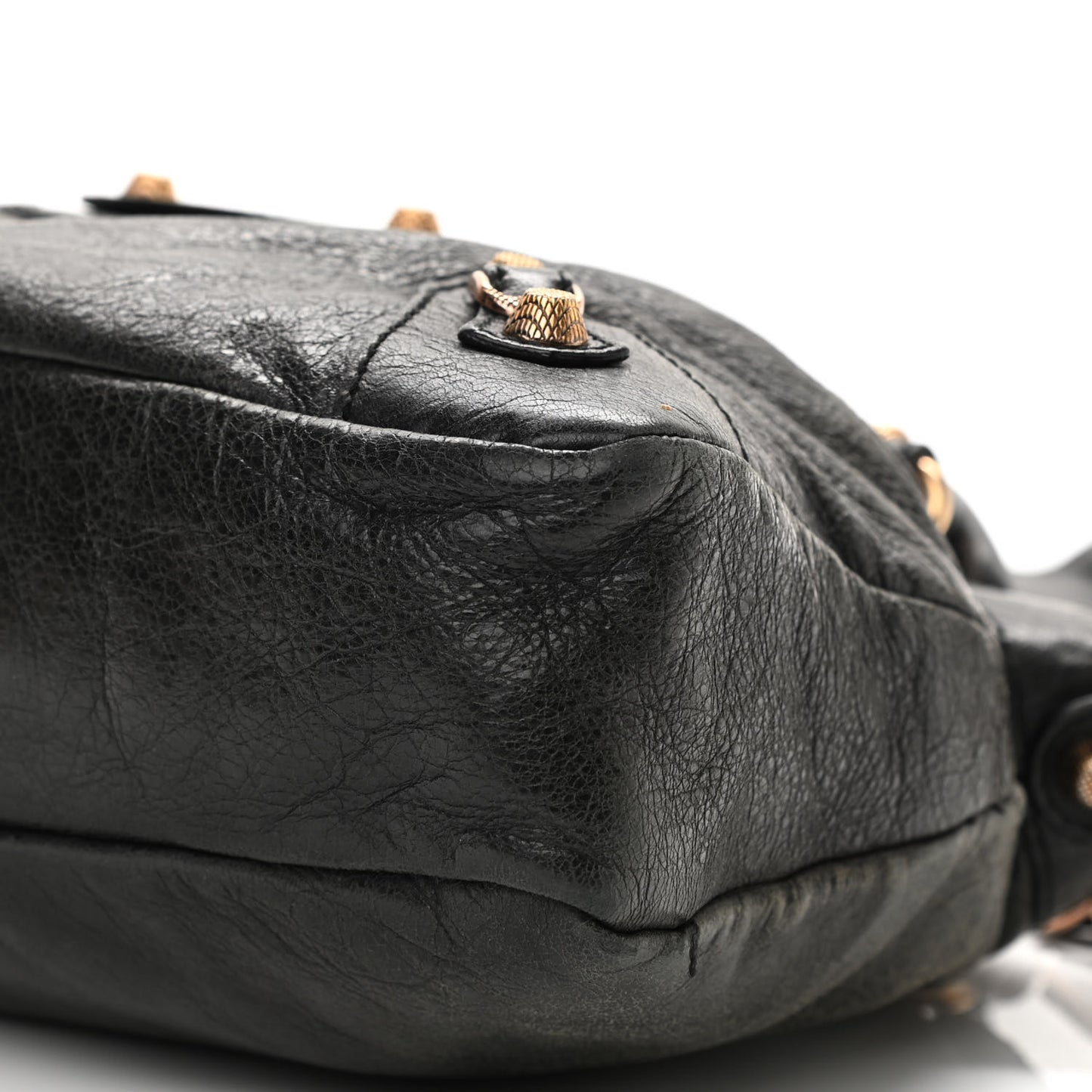 Agneau Giant 12 Rose Gold Hardware Town Black