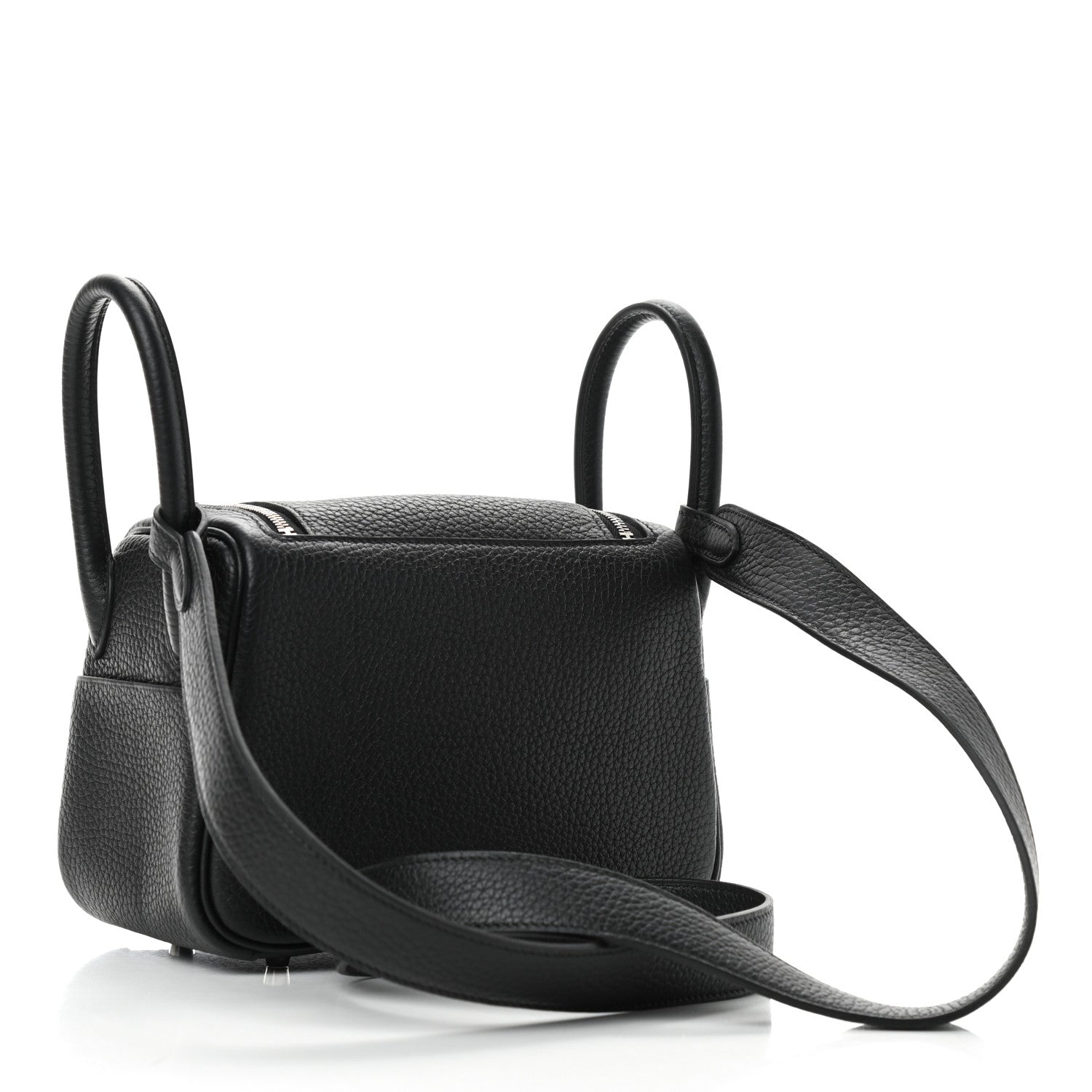 Hermes Taurillon Clemence Mini Lindy 20 Black 3 of 9