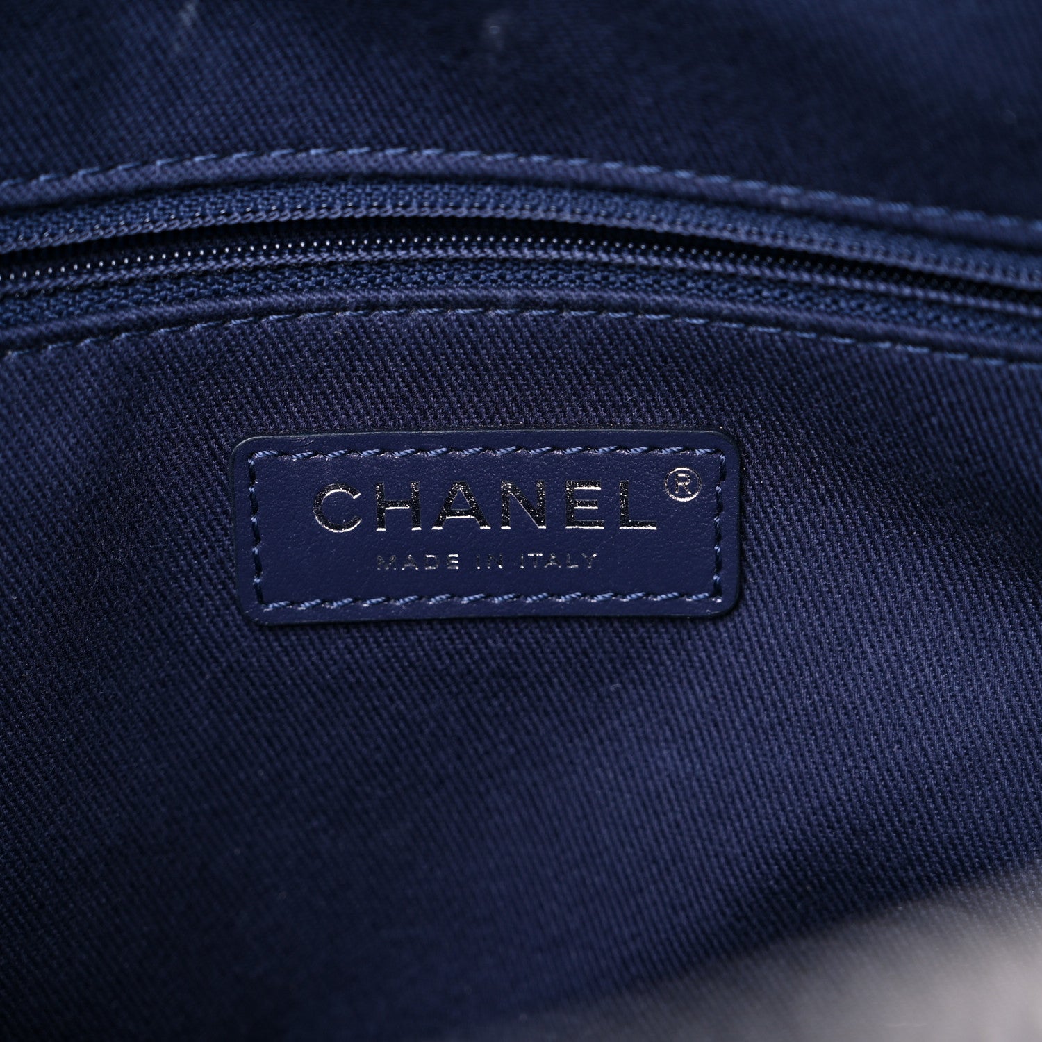 Chanel Mixed Fibers Deauville Bowling Bag Blue 6 of 15