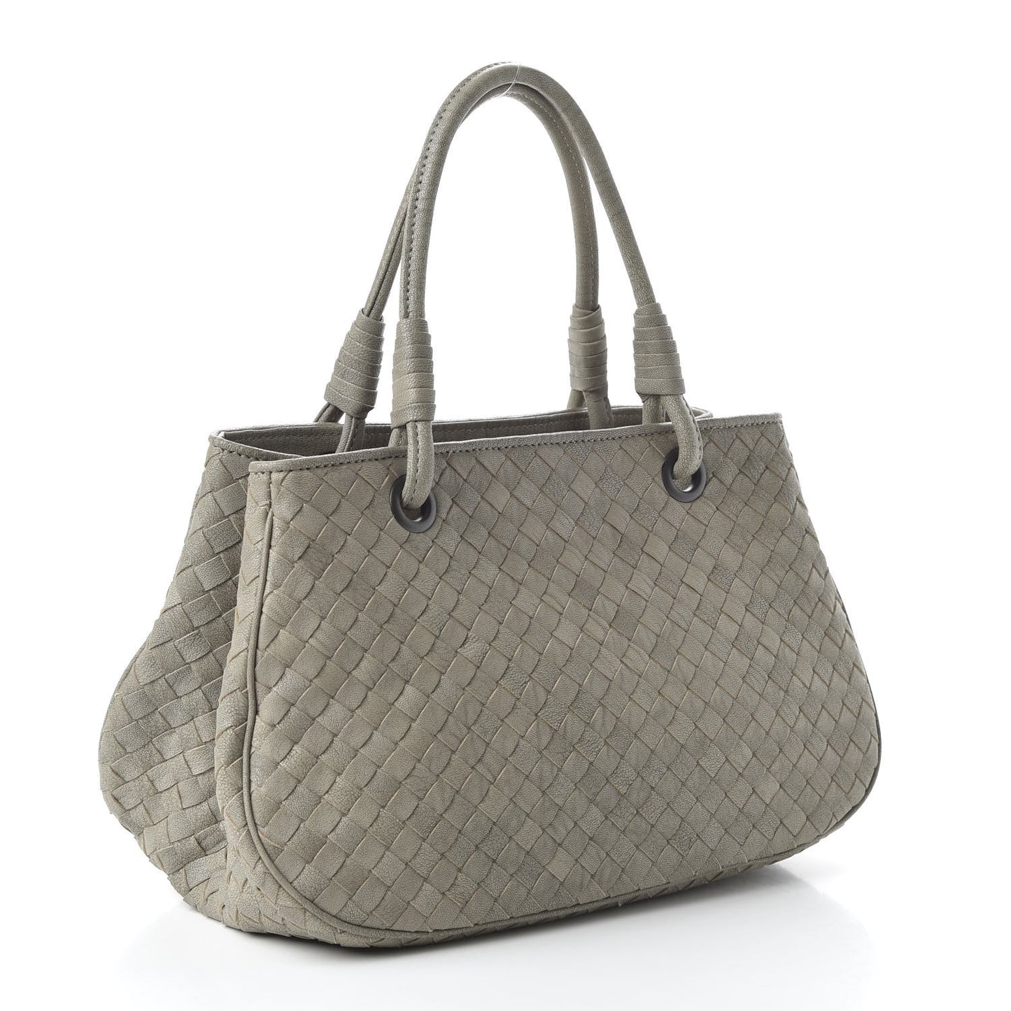Nappa Intrecciato Woven Tote Fume Cement